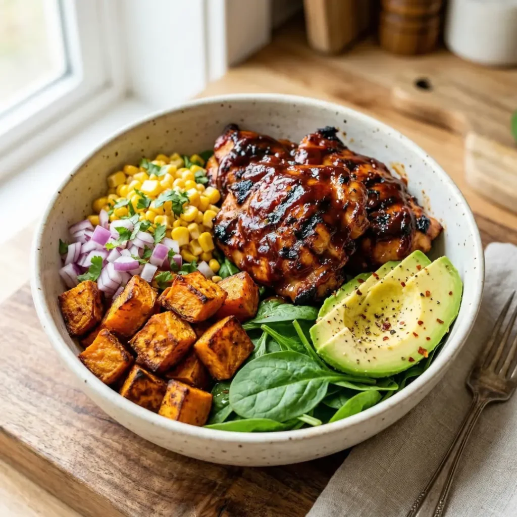 BBQ Chicken Sweet Potato Bowl