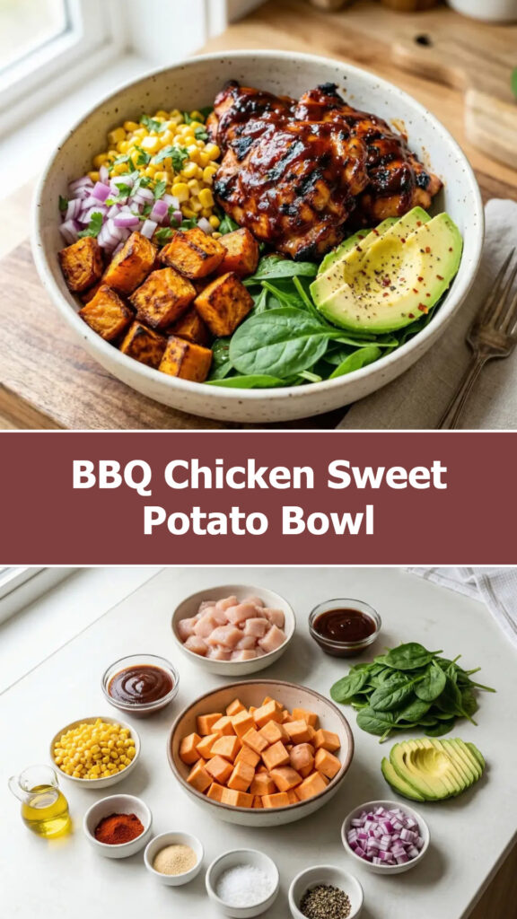 BBQ Chicken Sweet Potato Bowl