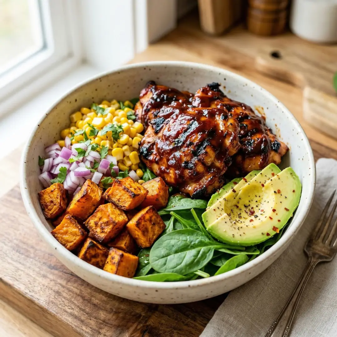 BBQ Chicken Sweet Potato Bowl