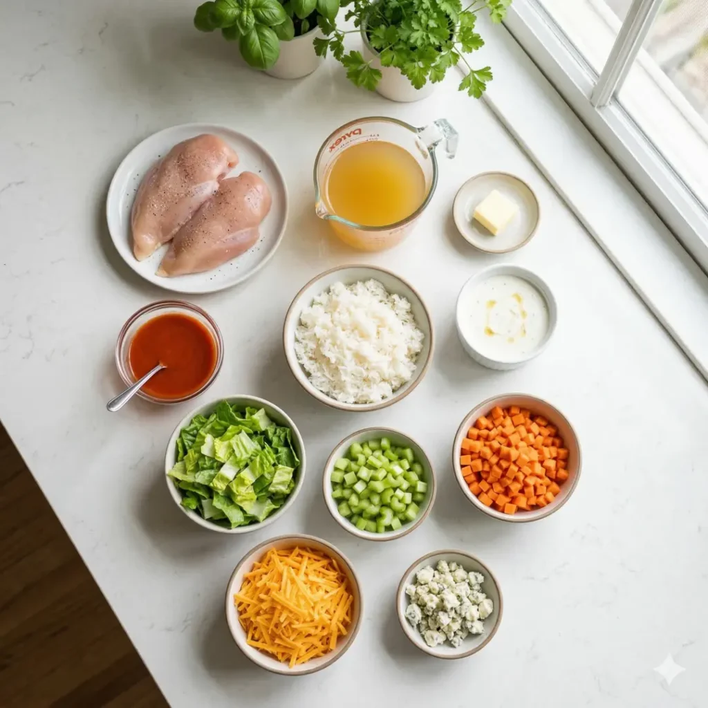 Ingredients High Protein Buffalo Chicken Bowls
