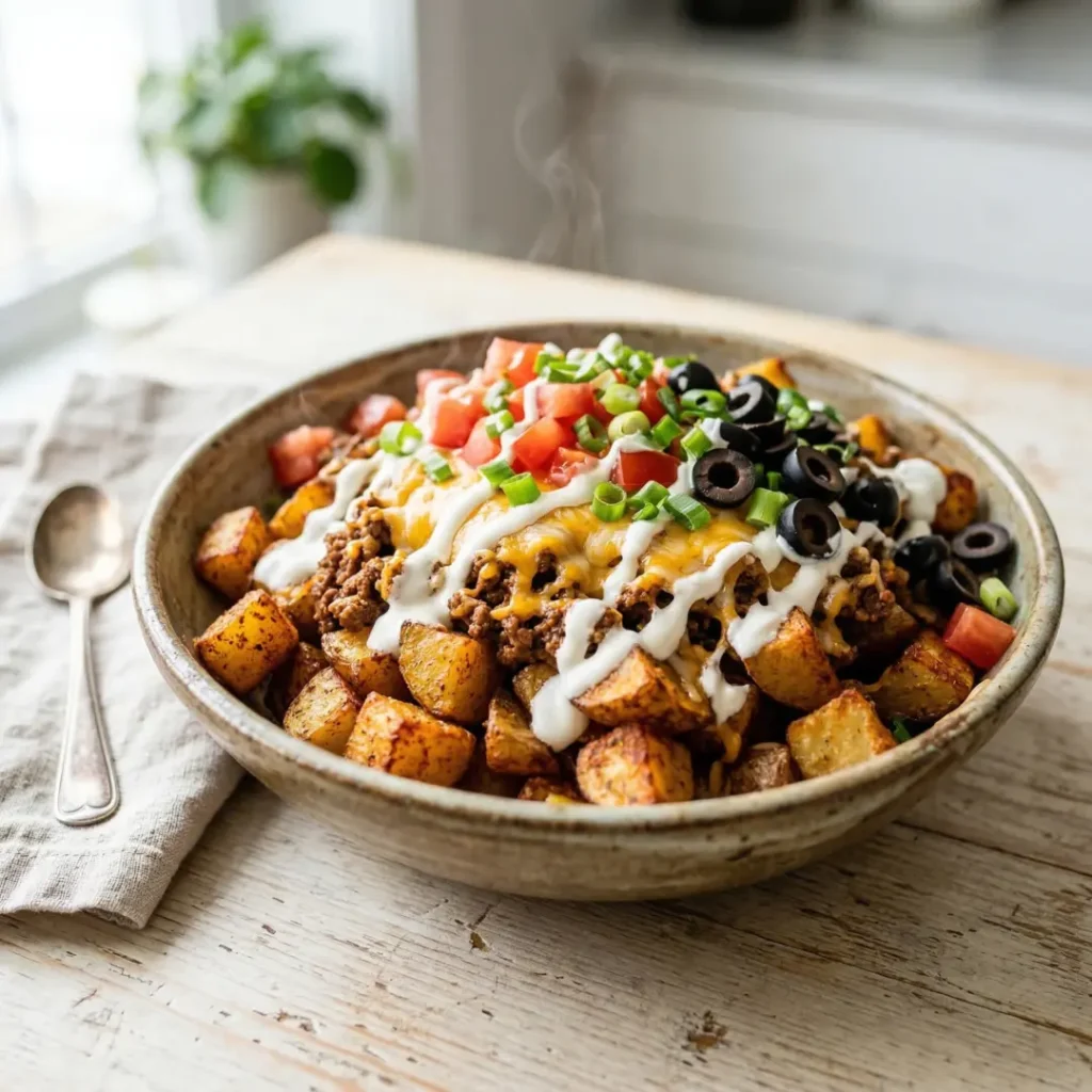 Loaded Potato Taco Bowls