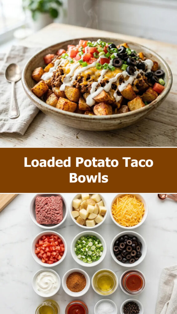 Loaded Potato Taco Bowls