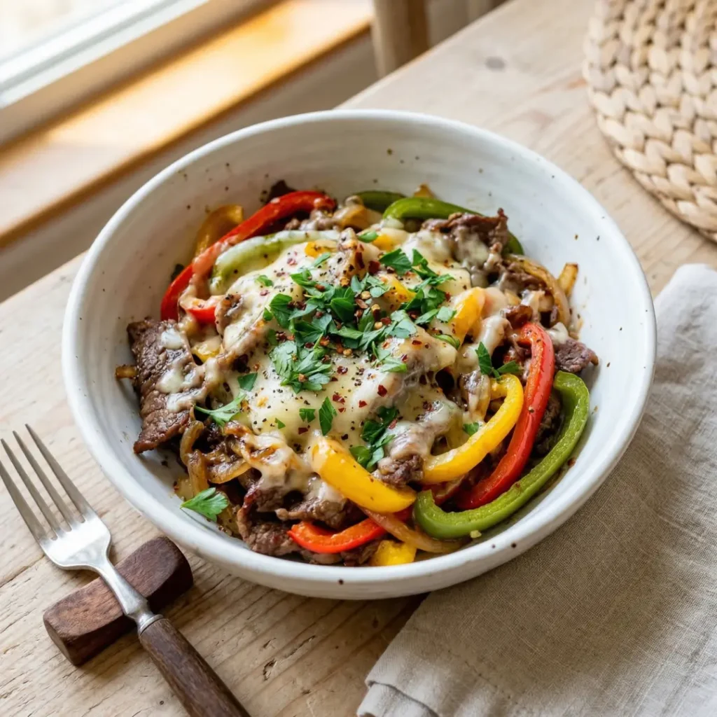 Philly Cheesesteak Bowls