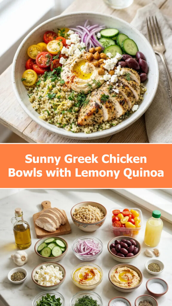 Sunny Greek Chicken Bowls